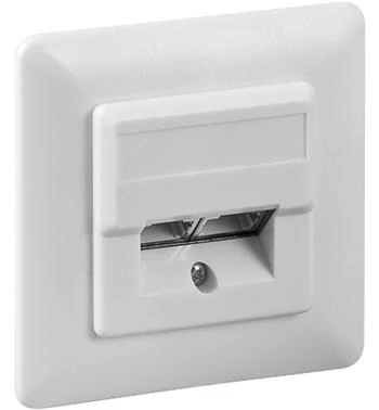 PremiumCord síťová zásuvka 2× RJ45 CAT5e – pod omítku (UTP)