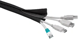 Pás na svazování kabelů – suchý zip, 1,8 m, černý