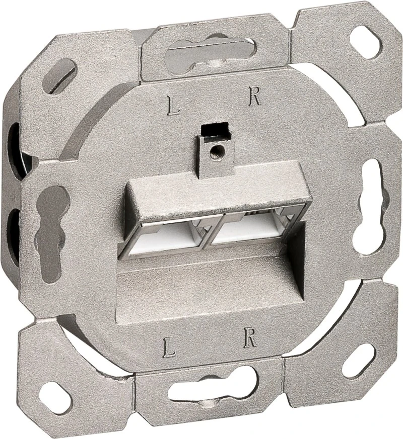 Síťová zásuvka CAT 6A Class EA 2× RJ45 – na/pod omítku