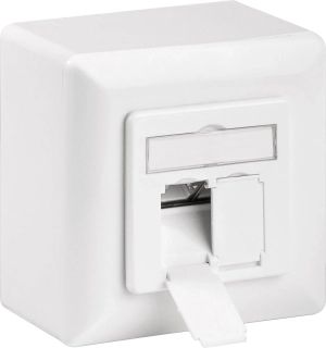 Síťová zásuvka CAT 6A Class EA 2× RJ45 – na/pod omítku